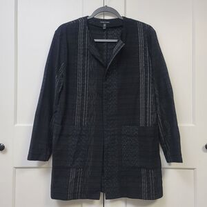 Eileen Fisher Koshi Crossings Organic Cotton Long Jacket